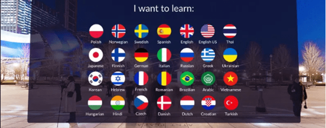 Languages to Choose from